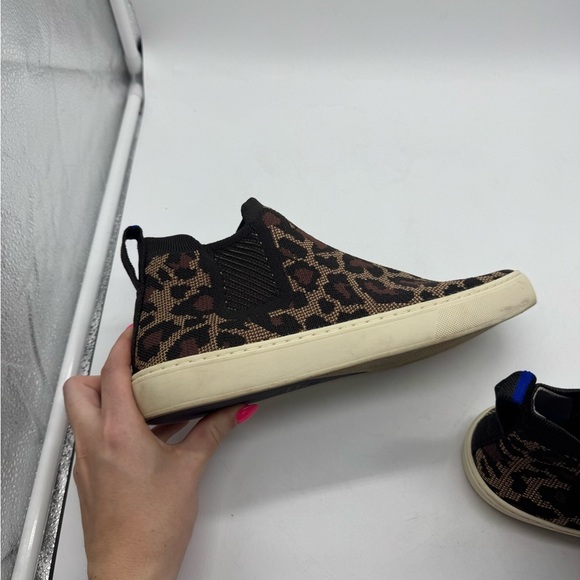 Rothy’s The Chelsea Wildcat Sneaker Boot Cheetah Leopard Print Size 10 - Picture 10 of 16